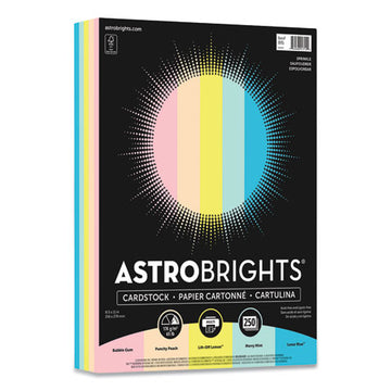 Astrobrights® Color Cardstock, 65 Lb, 8.5 X 11, Assorted Colors, 250-pack freeshipping - TVN Wholesale